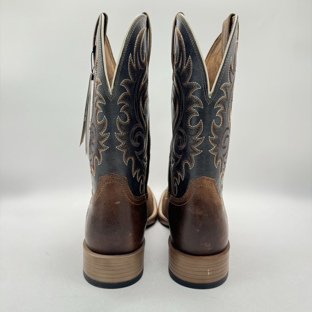 Ariat Lasco Western Boots Men's Size 9 D Blue Leather Bantam Weight - Picture 13 of 16